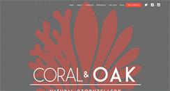Desktop Screenshot of coralandoak.com